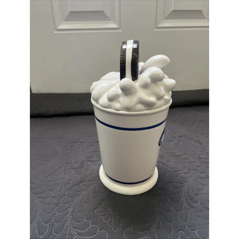 Vintage Original Nabisco Oreo Cookie Jar 10 Hx 5D Inch Collectible Kitchen Decor